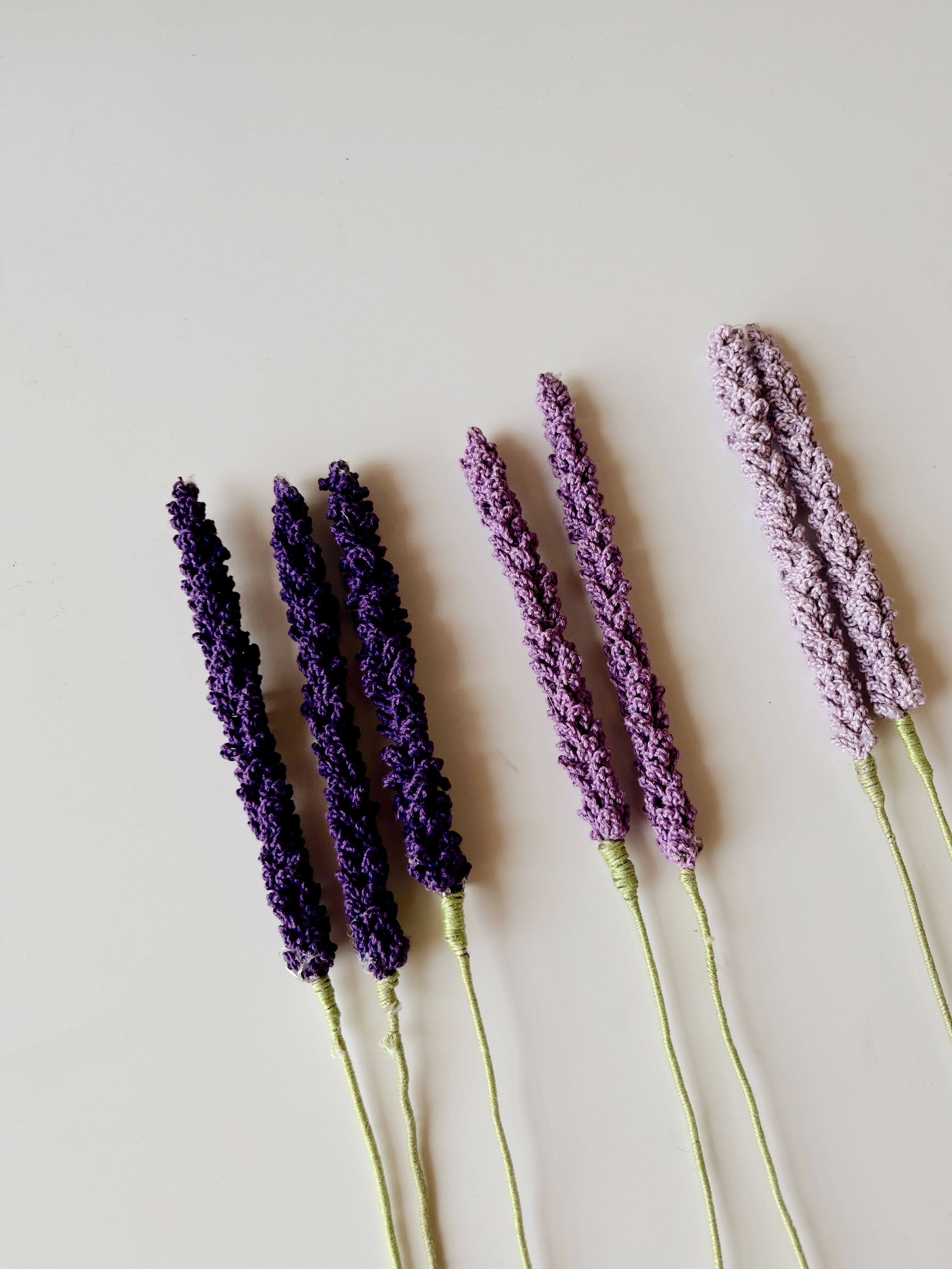 Crochet Lavender Sticks | Set of 3- One in each colour thumbnail 2