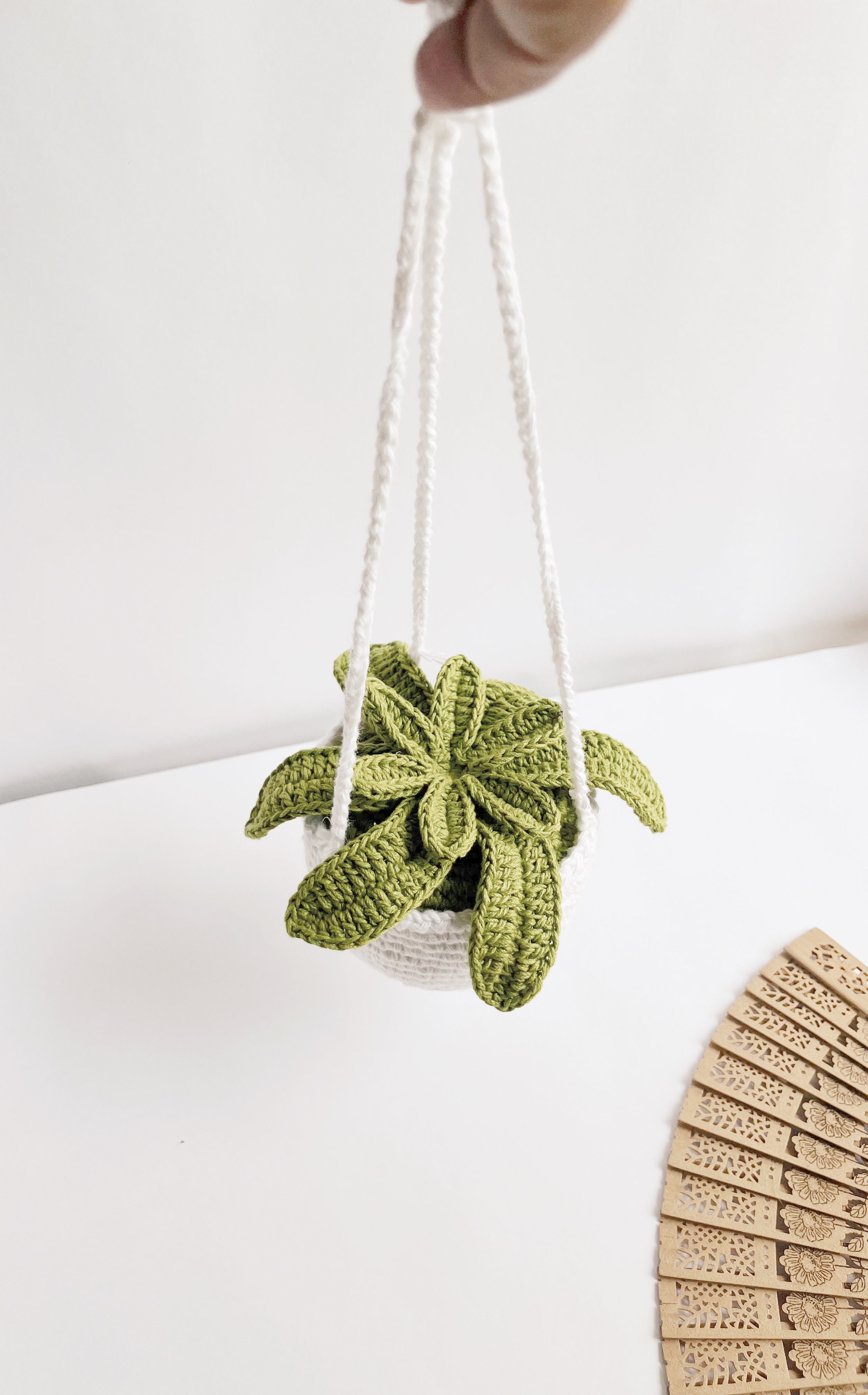 Crochet Succulent | String Included - alternate view