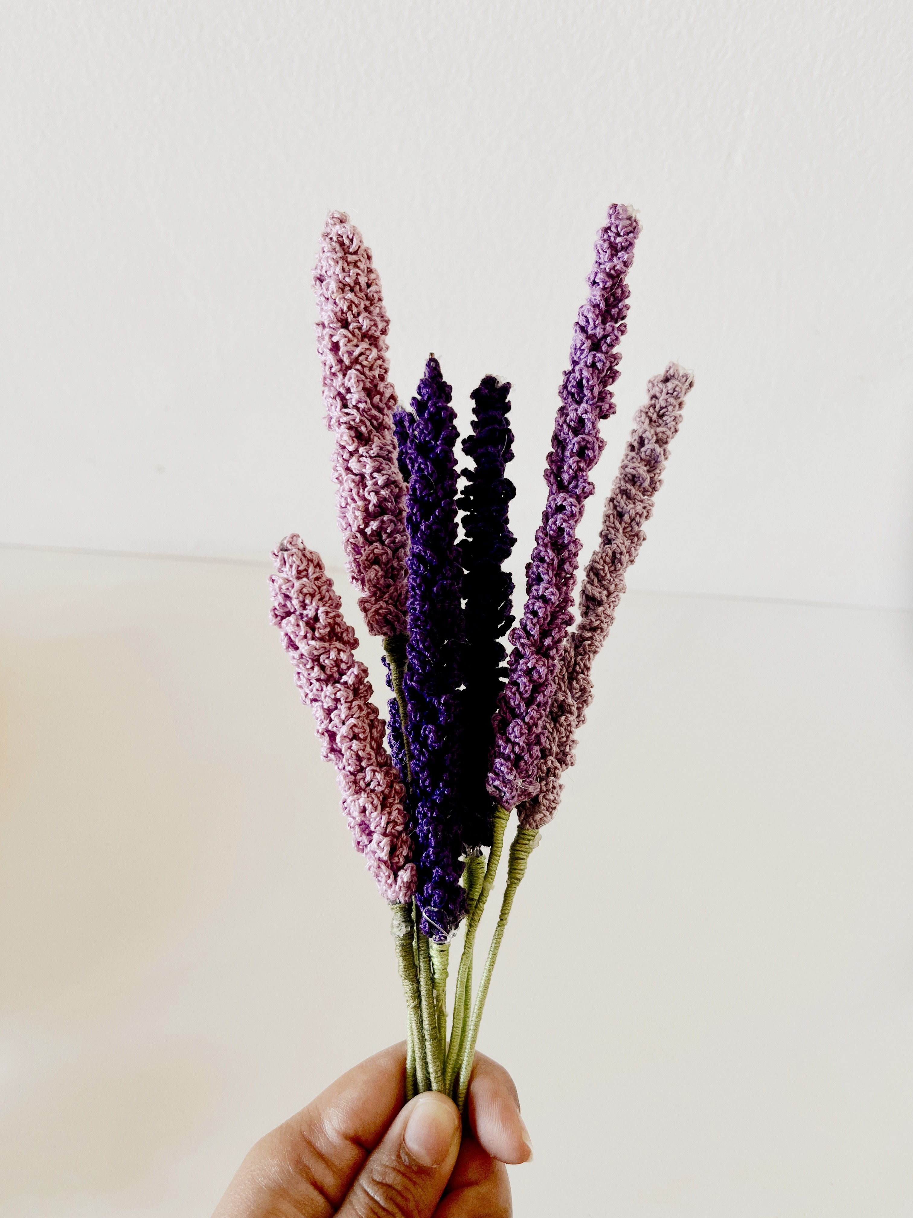 Crochet Lavender Sticks | Set of 3- One in each colour thumbnail 3