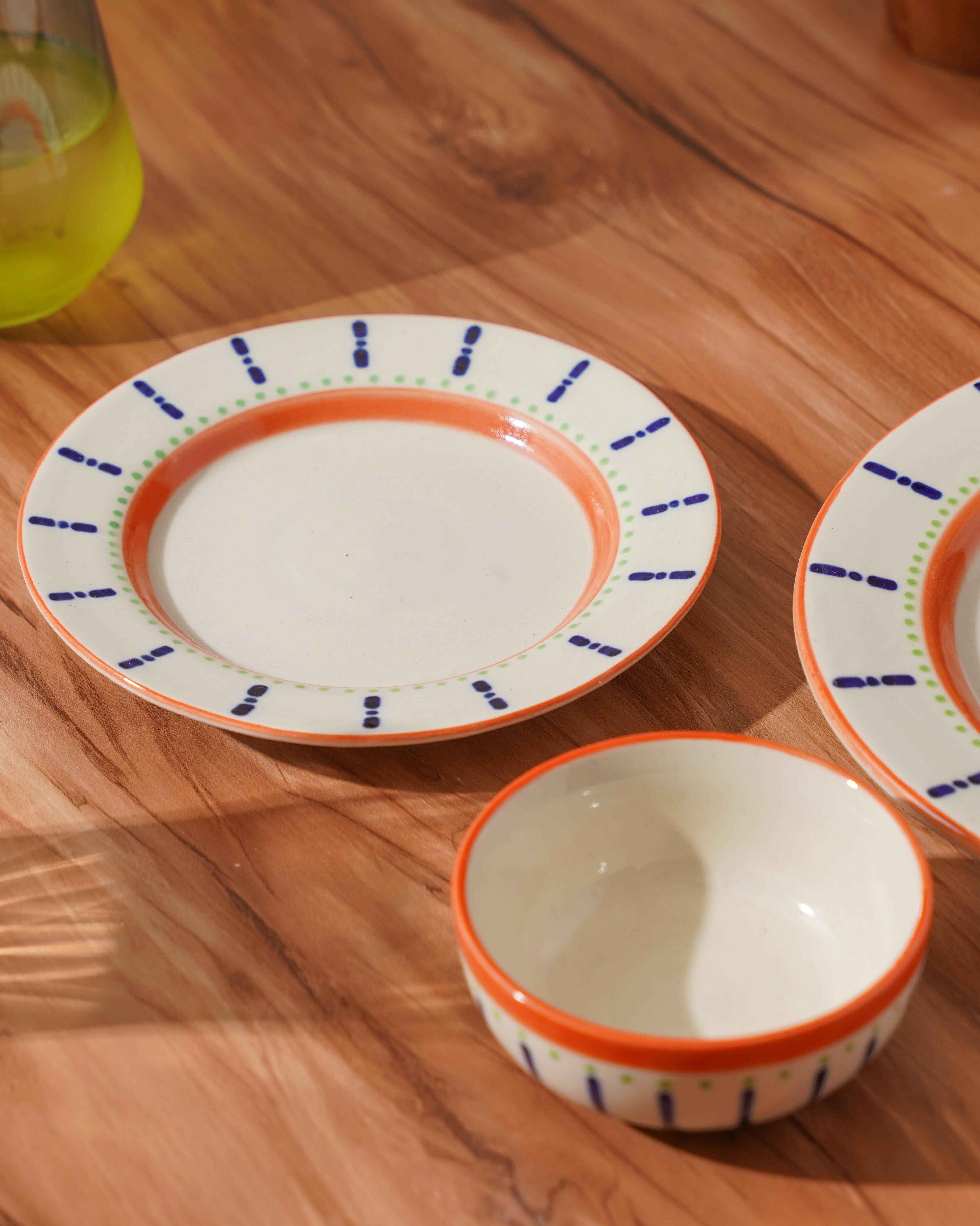 Parijat- Dinnerware set of 3