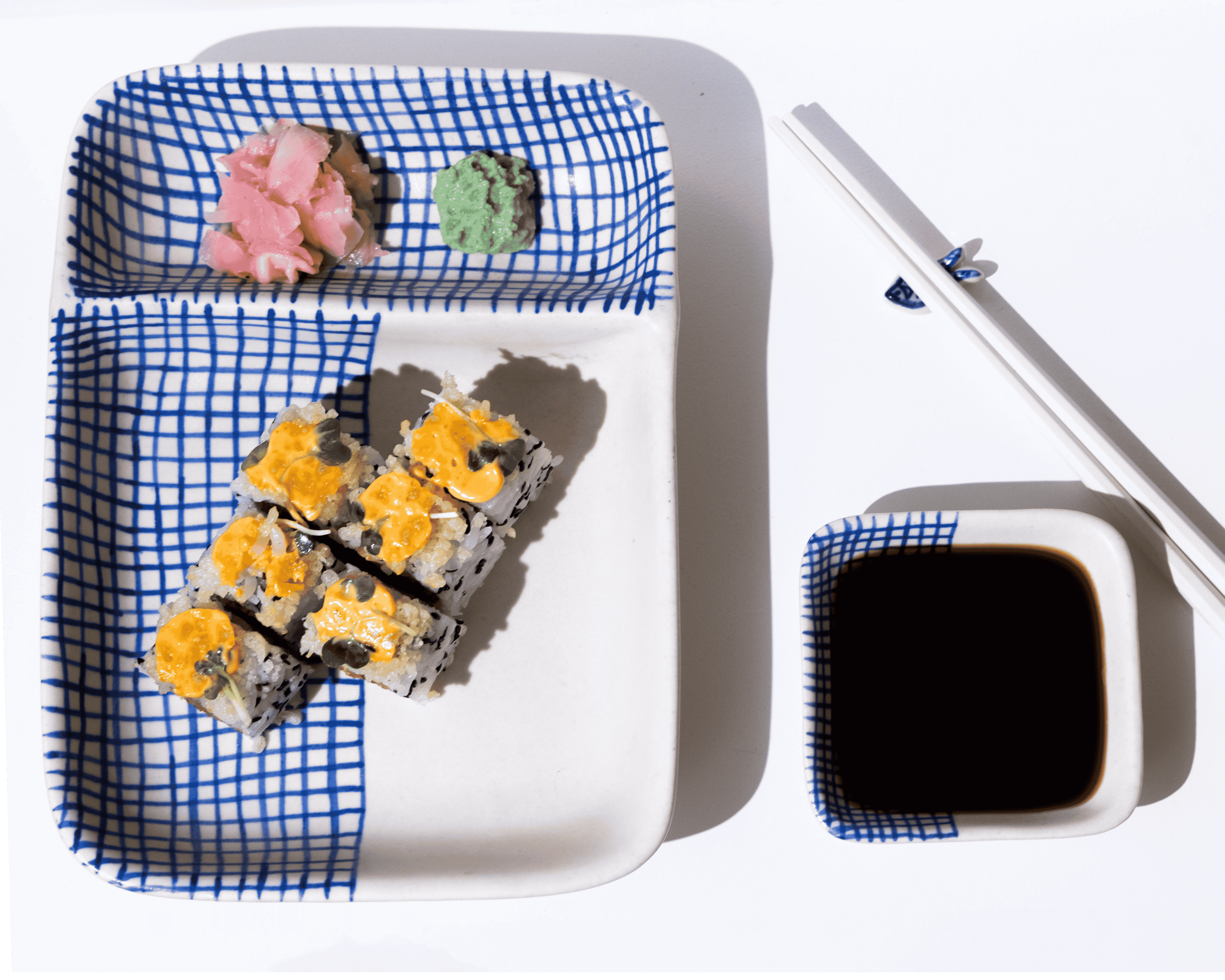 Neel- Sushi/ Chip and Dip Set with Chopstick Holder